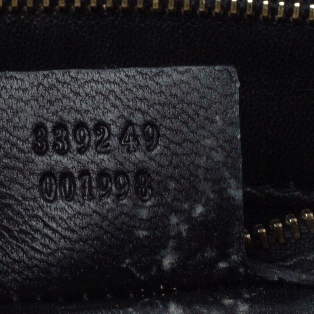 Gucci Black Micro Guccissima Patent Leather Broadway Clutch 1