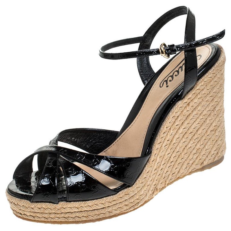 gucci wedge sandals on sale
