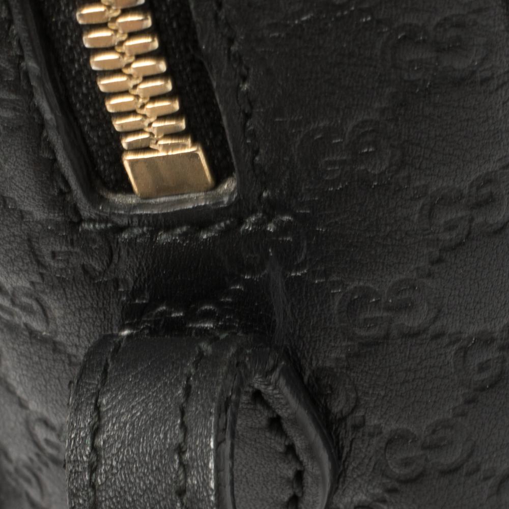 Gucci Black Microguccissima Leather Bree Crossbody Bag 3
