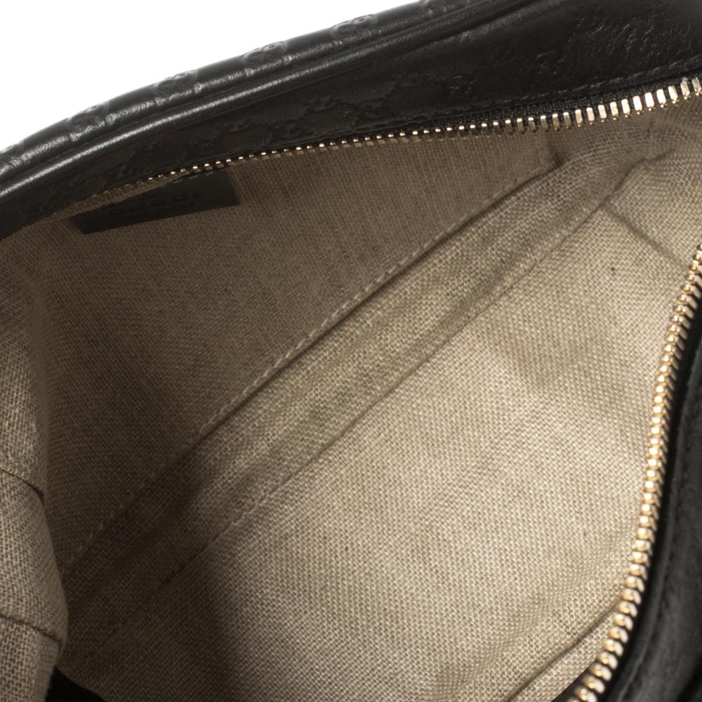 Gucci Black Microguccissima Leather Bree Crossbody Bag 1