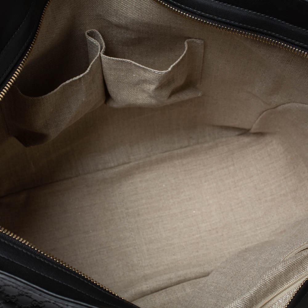 Gucci Black Microguccissima Leather Bree Tote 3