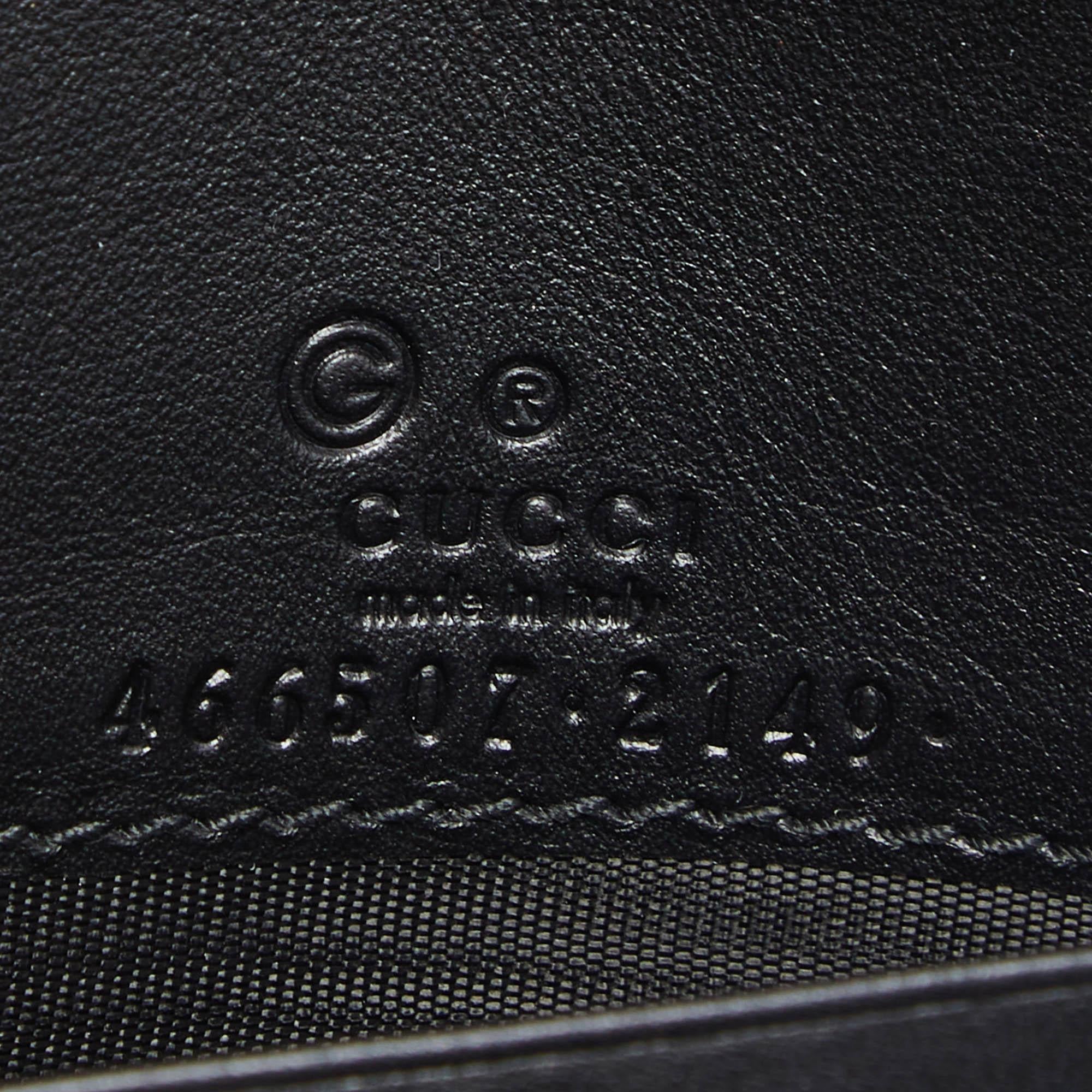 Gucci Black Microguccissima Leather Flap Crossbody Bag 5