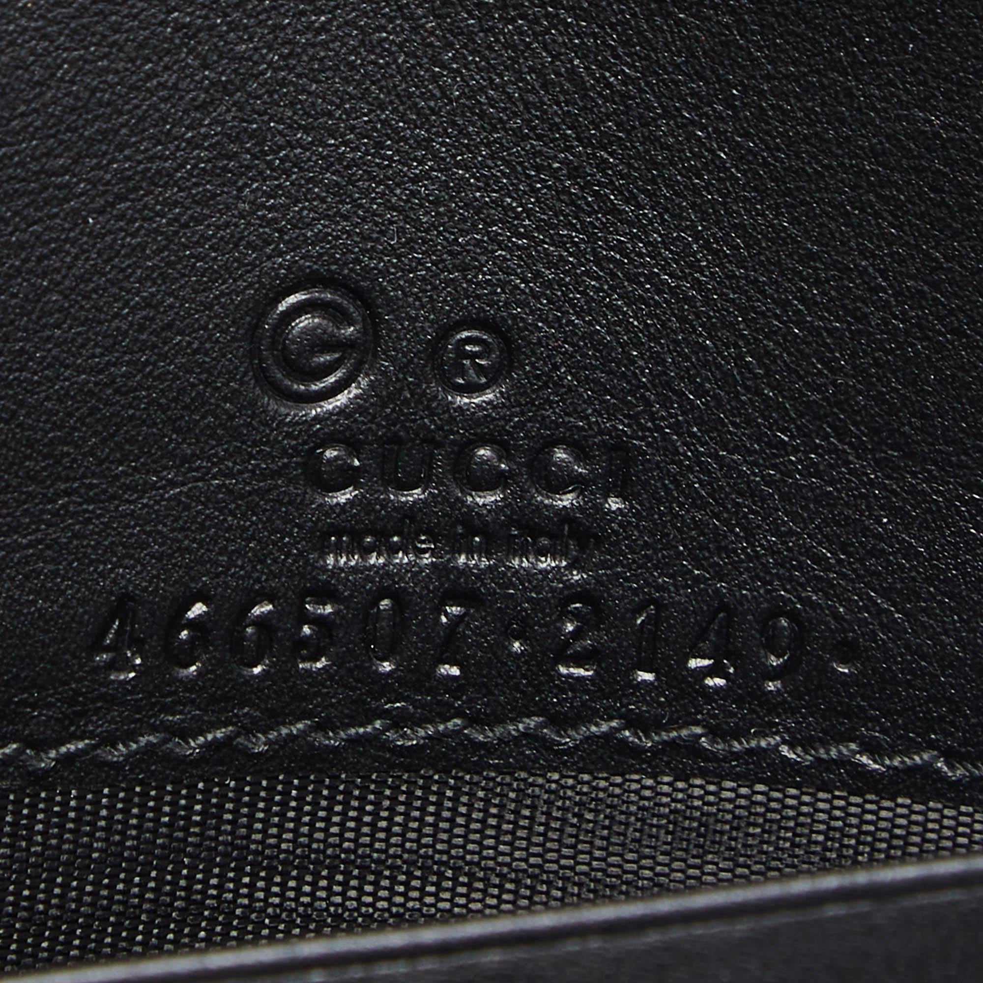 Gucci Black Microguccissima Leather Flap Crossbody Bag 3
