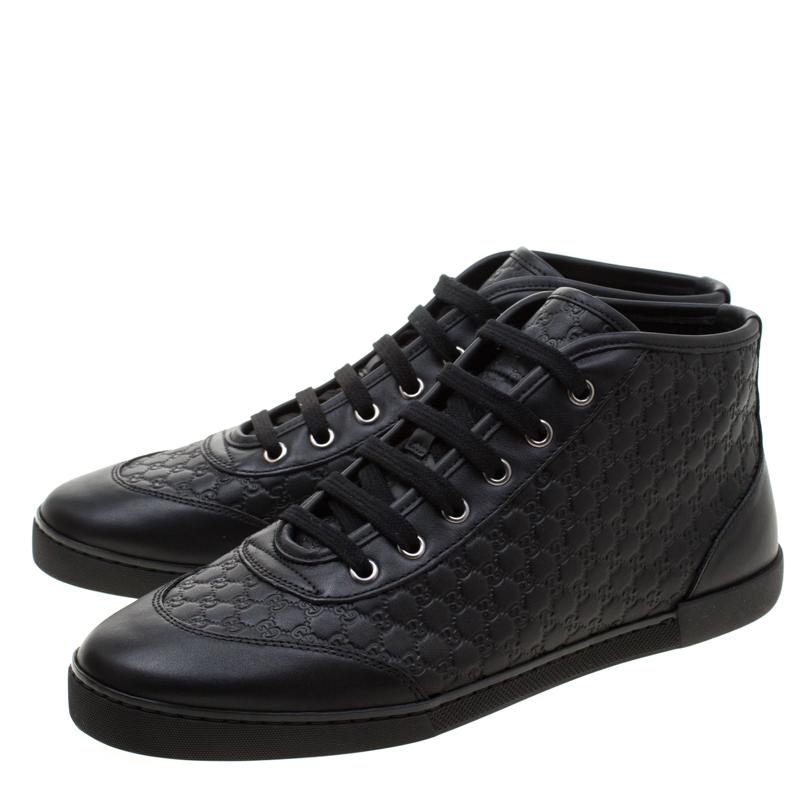 black gucci high tops womens