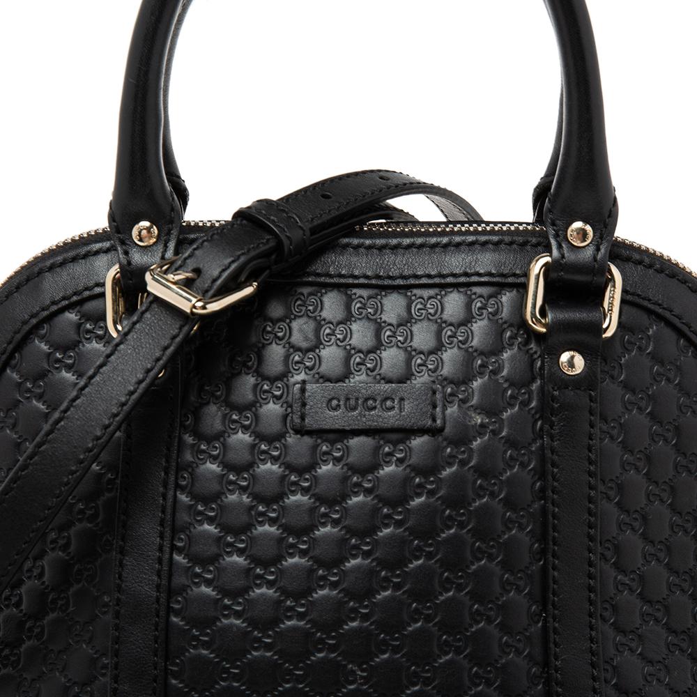 Gucci Black Microguccissima Leather Mini Dome Bag 3