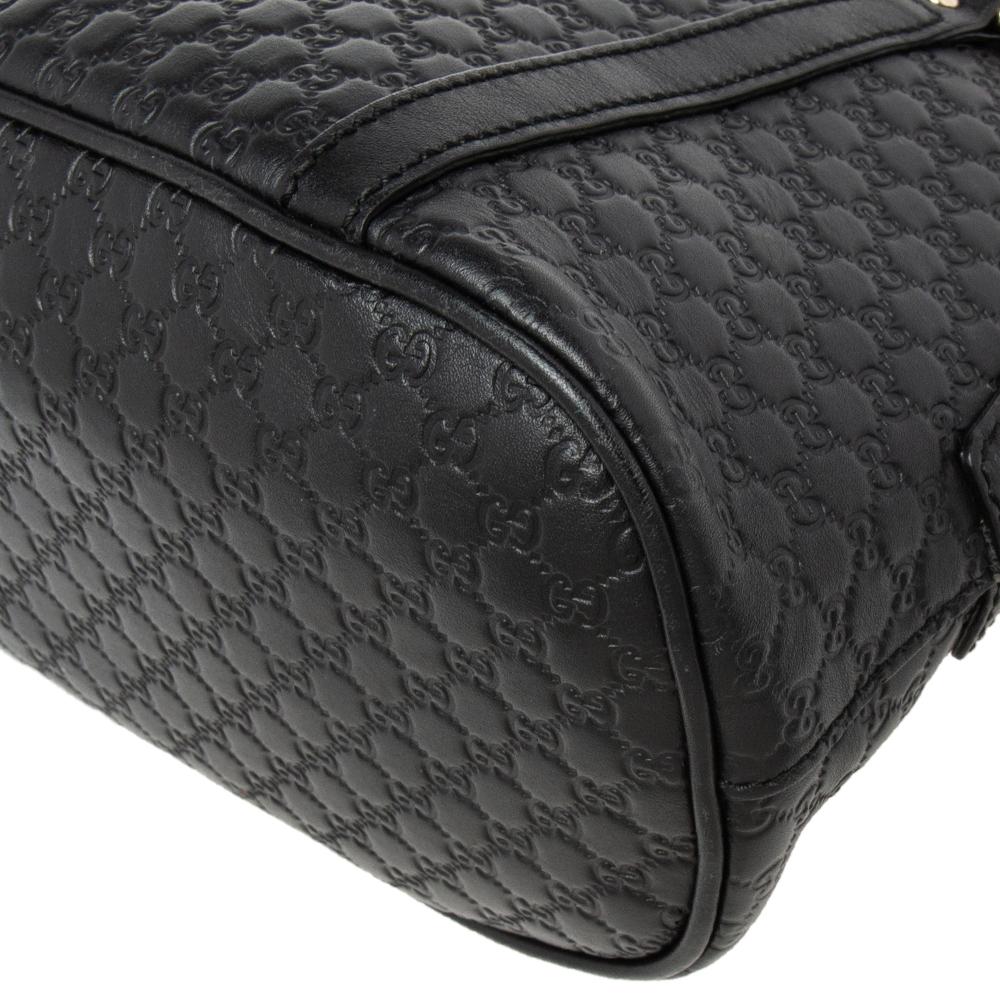 Women's Gucci Black Microguccissima Leather Mini Dome Bag