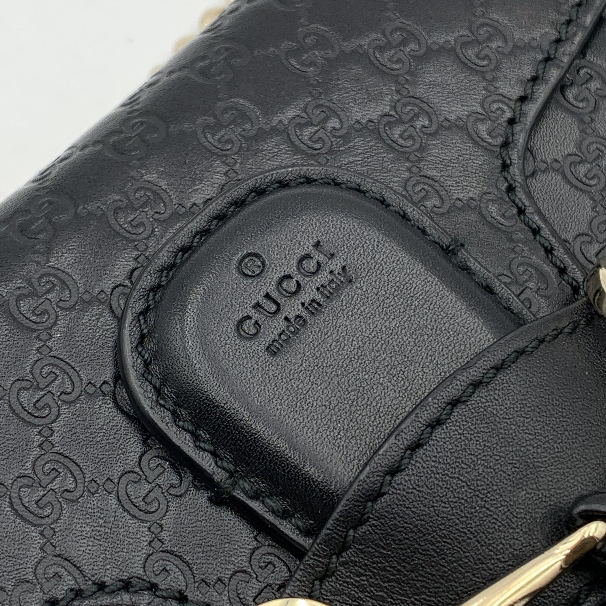 Gucci Black Microguccissima Leather Mini Emily Shoulder Bag 1