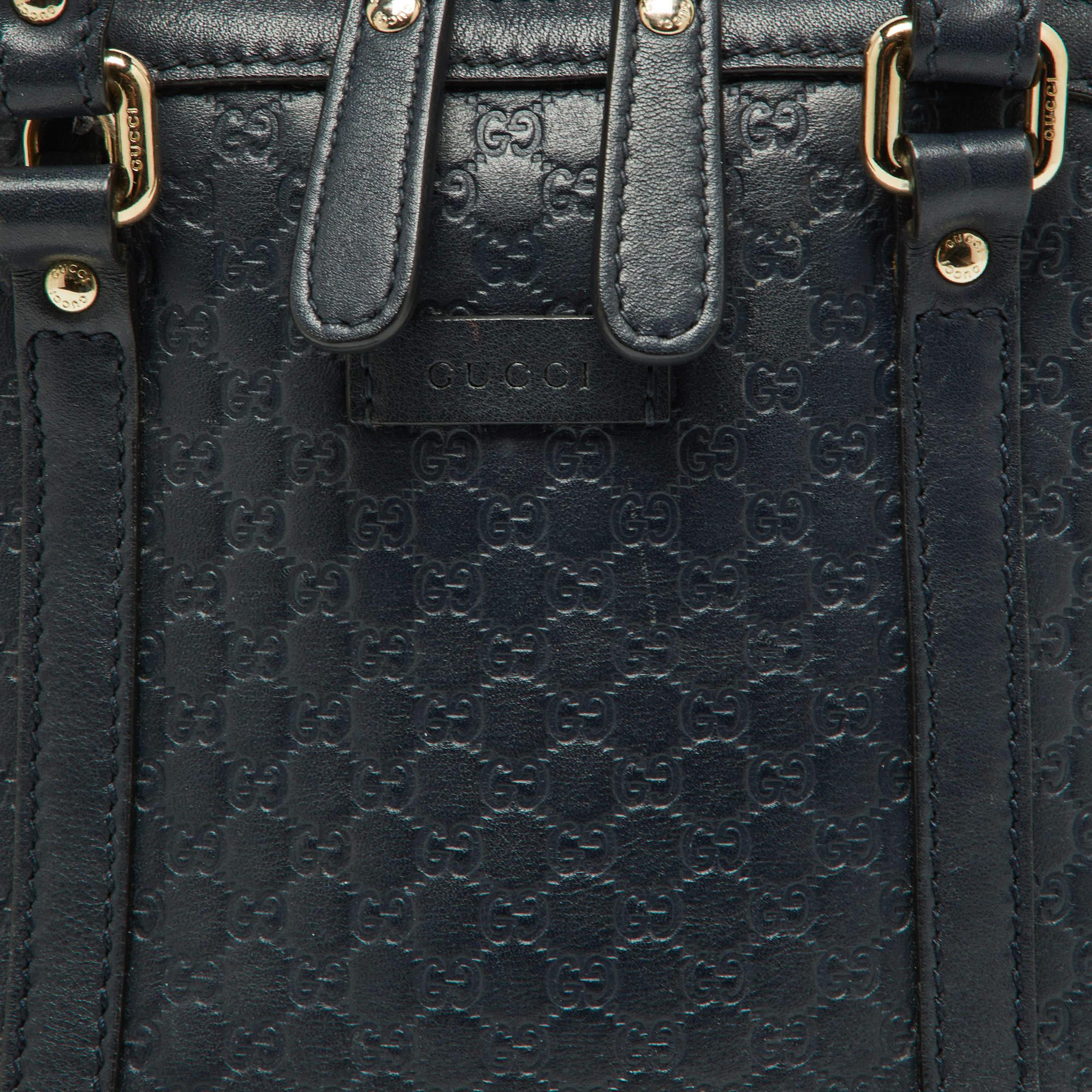 Gucci Black Microguccissima Leather Mini Nice Dome Bag 8