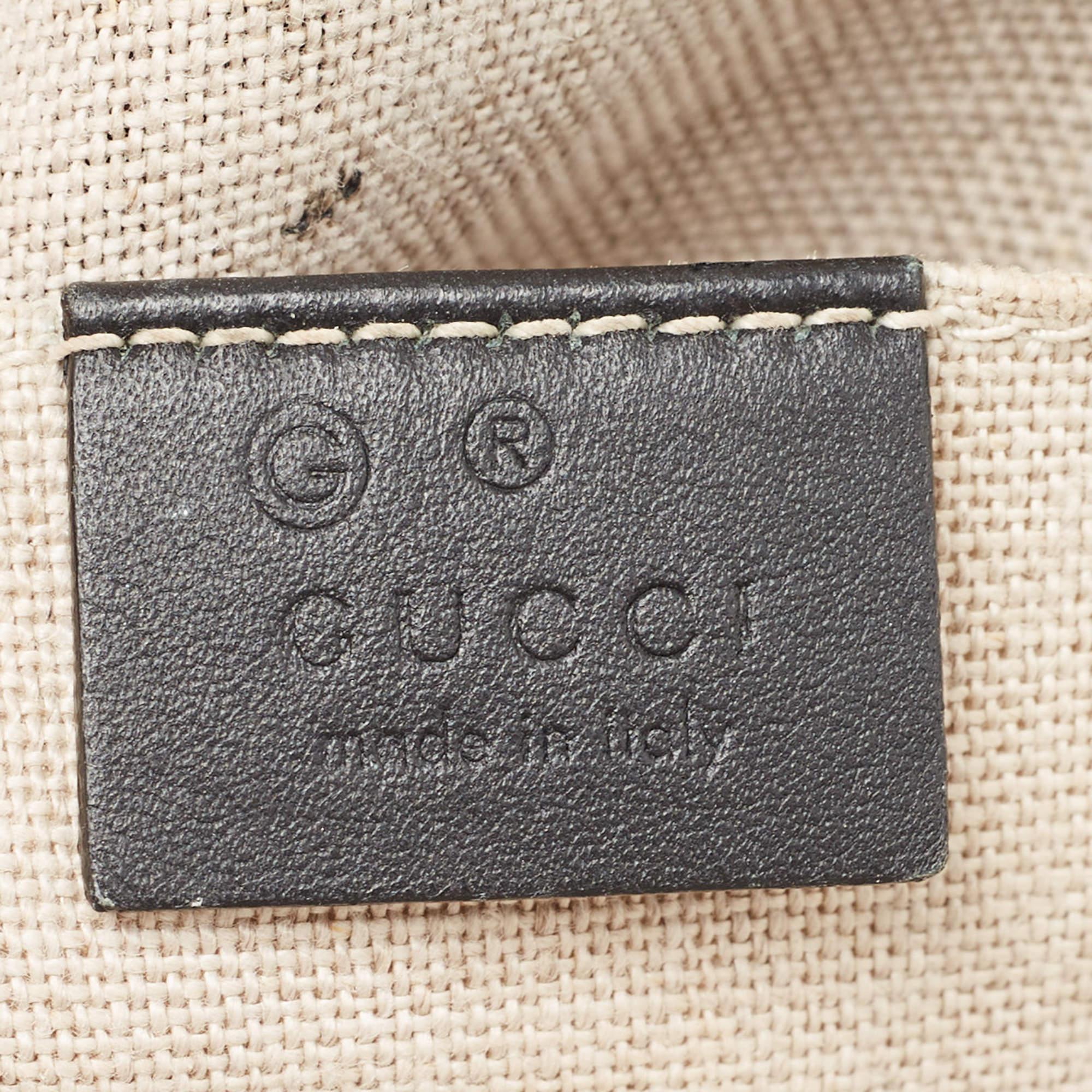 Gucci Black Microguccissima Leather Mini Nice Dome Bag For Sale 9