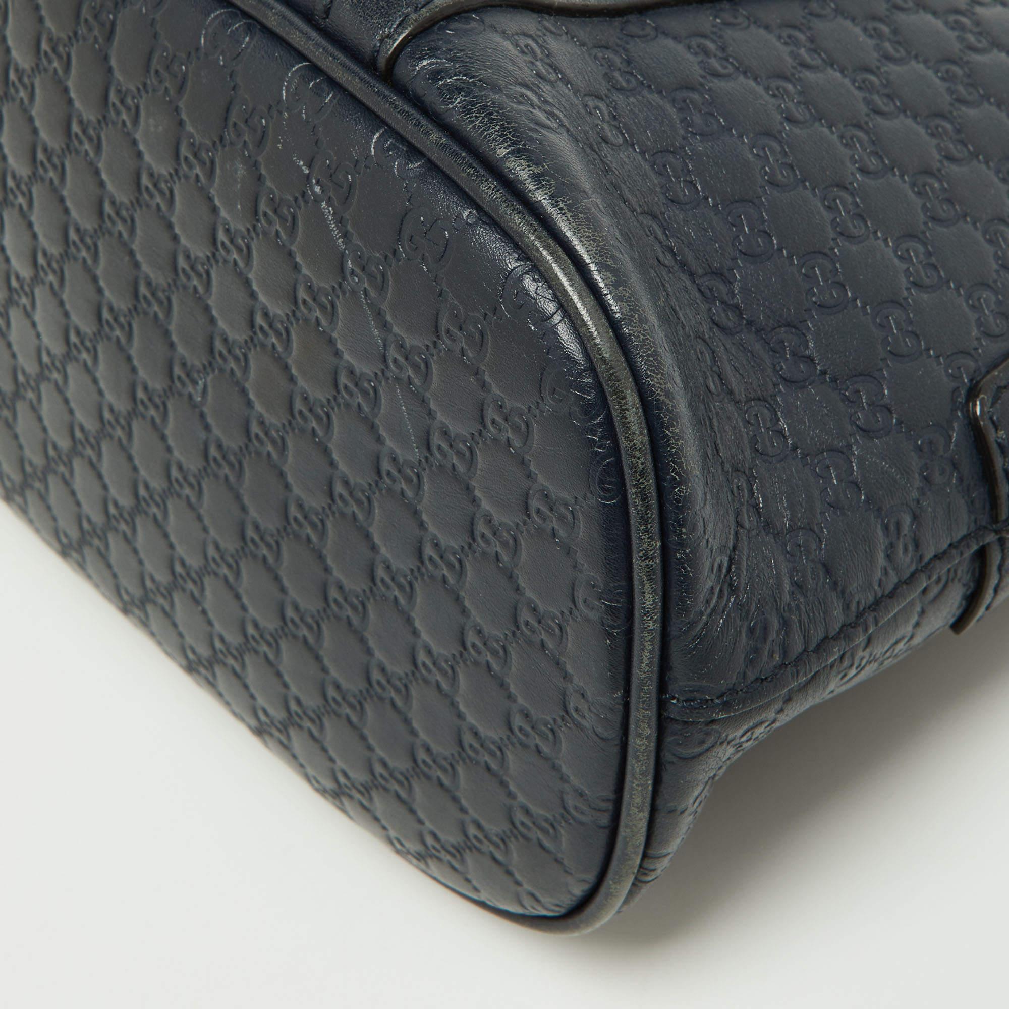 Gucci Black Microguccissima Leather Mini Nice Dome Bag 11