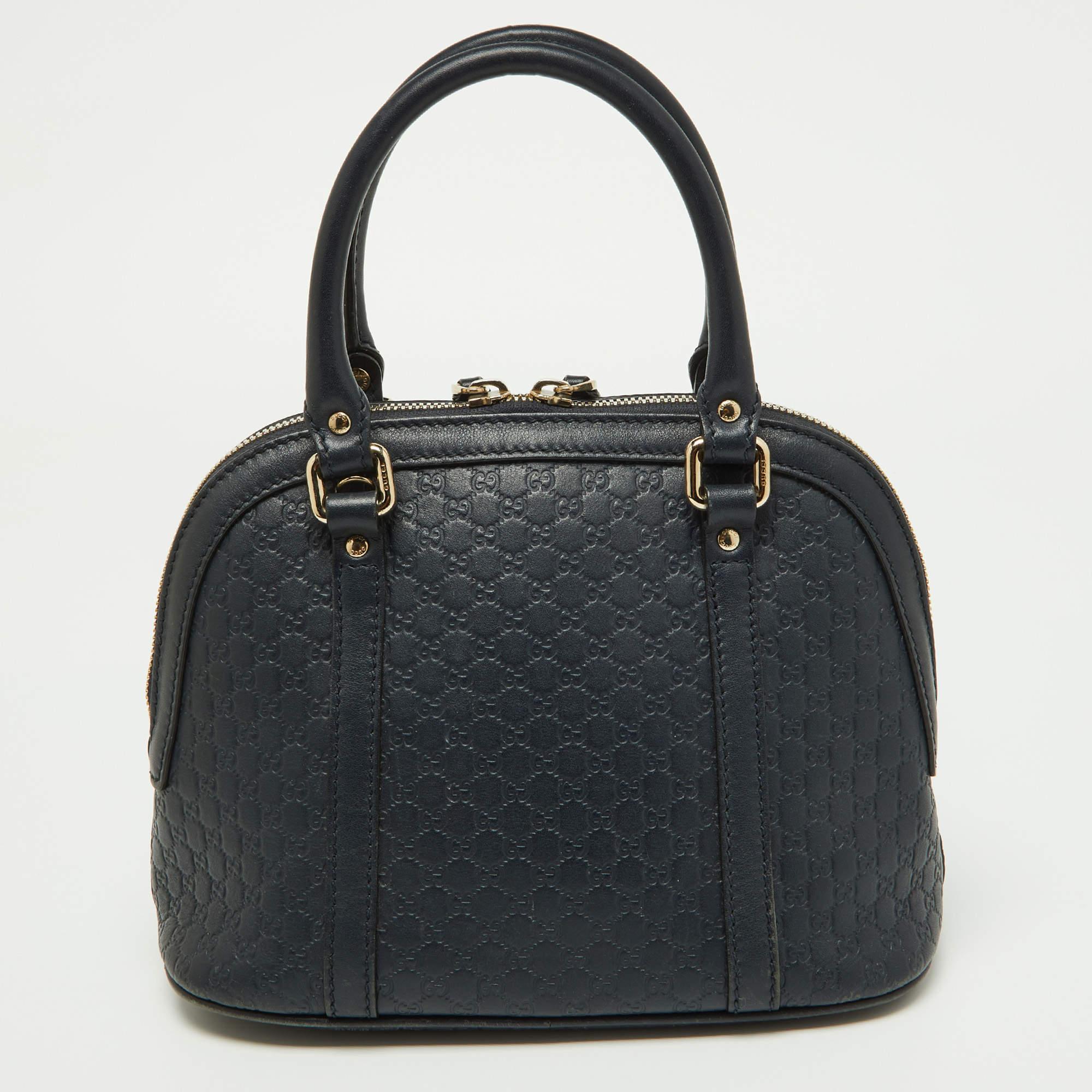 Indulge in luxury with this Gucci blue bag. Meticulously crafted from premium materials, it combines exquisite design, impeccable craftsmanship, and timeless elegance. Elevate your style with this fashion accessory.

