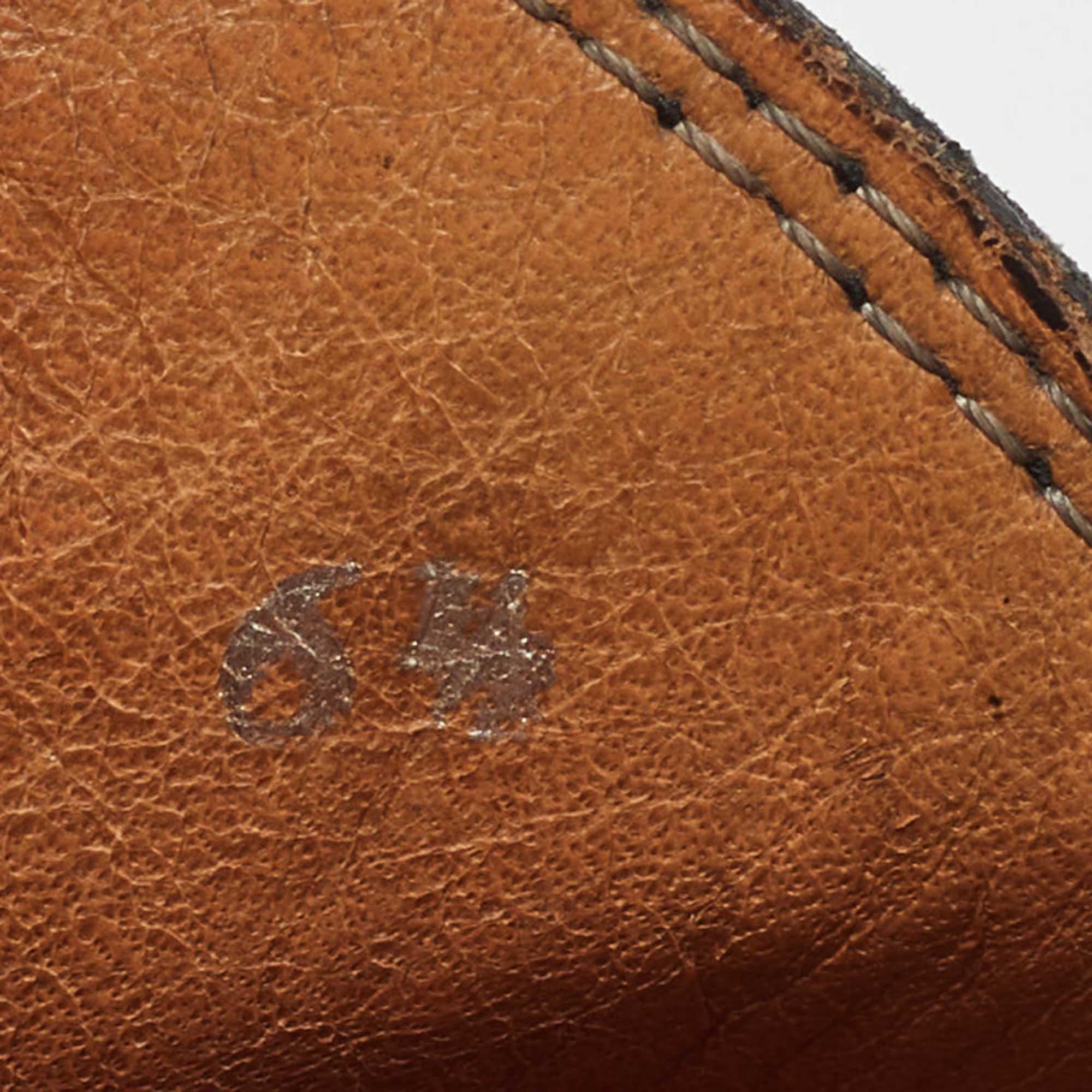 Gucci Schwarz Microguccissima Leder Slip On Loafers Größe 40.5 im Angebot 3