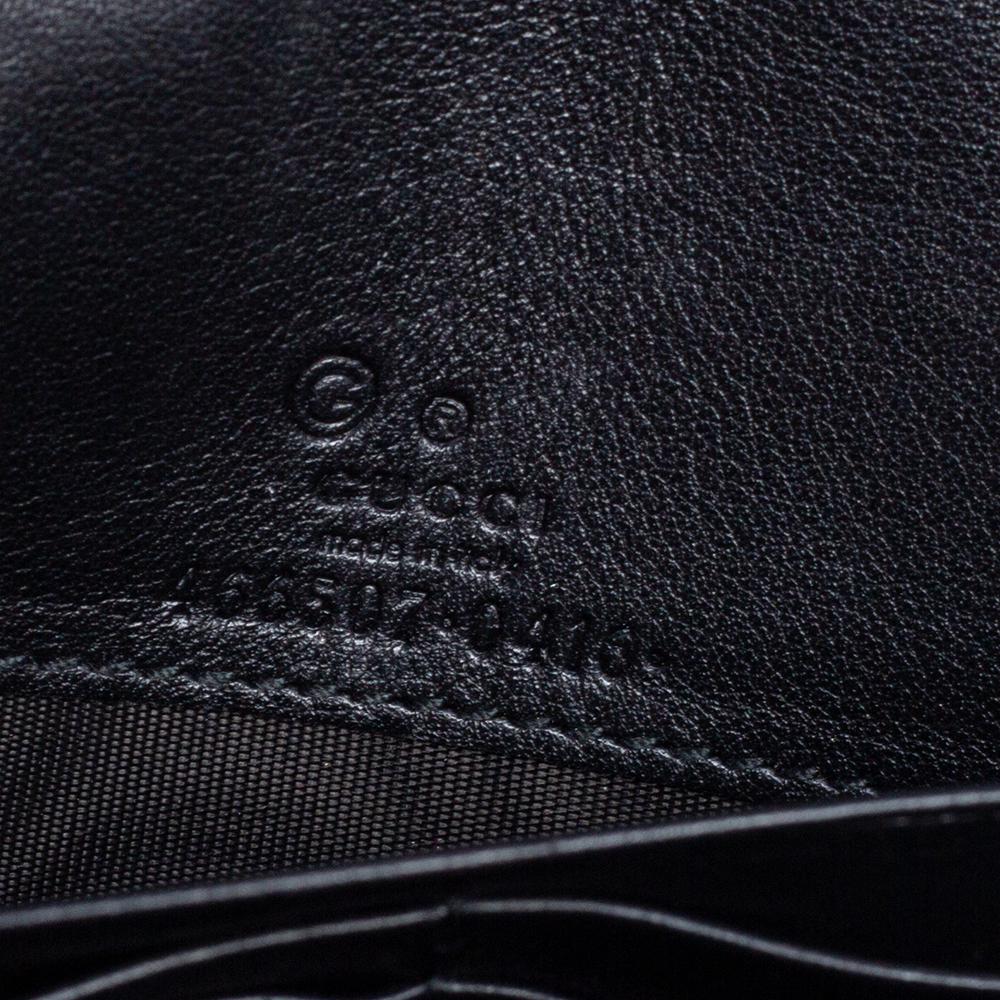 Gucci Black Microguccissima Leather Wallet On Strap 1