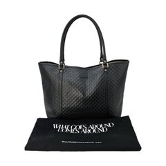 Gucci Black Microguccissima Medium Joy Tote