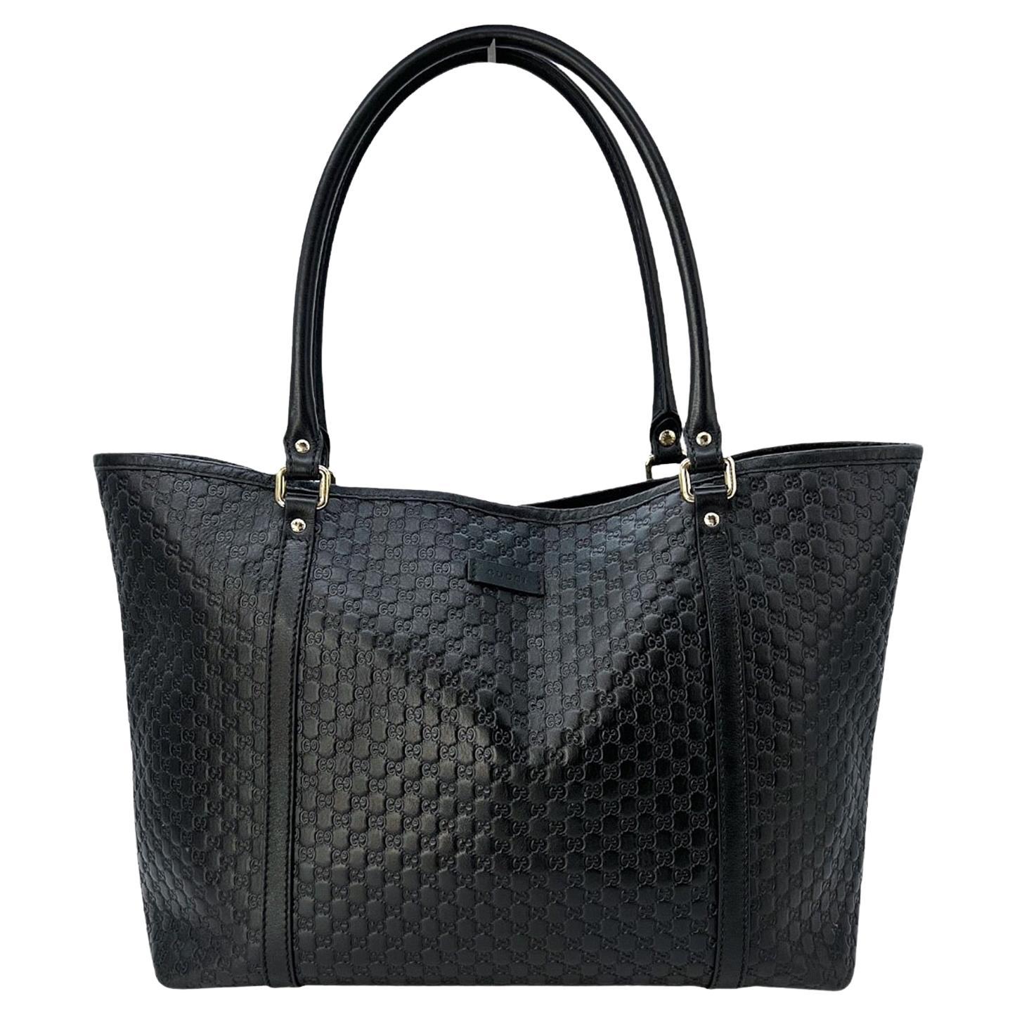 Gucci Schwarz Microguccissima Medium Joy Tote