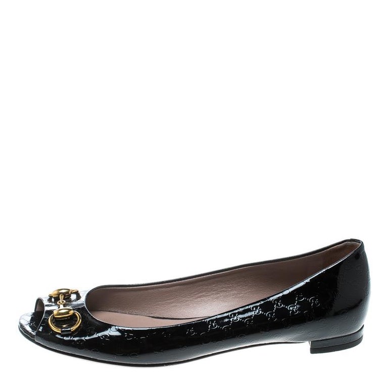 gucci open toe flats