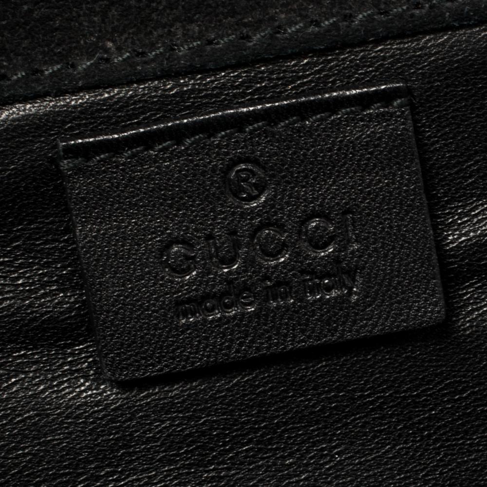 Gucci Black Microguccissima Patent Leather Broadway Clutch 6