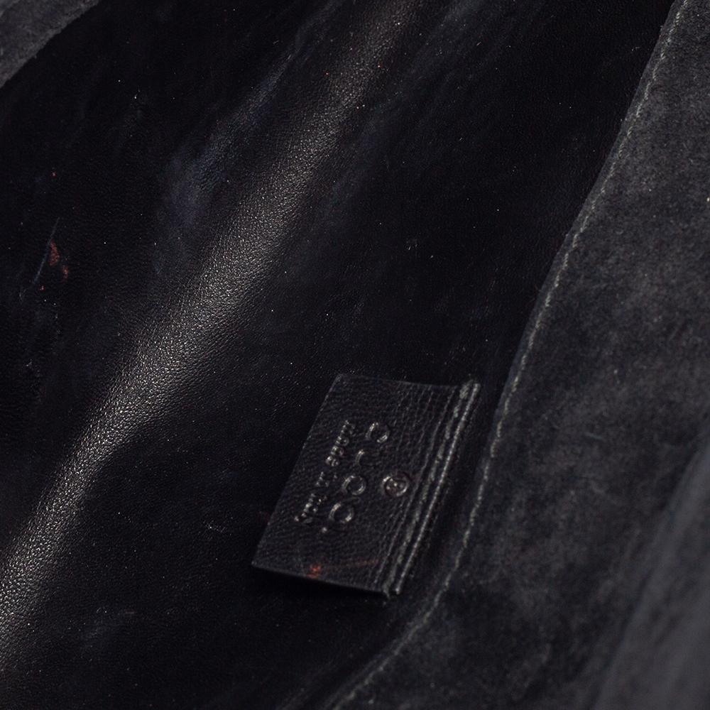 Gucci Black Microguccissima Patent Leather Broadway Clutch 5