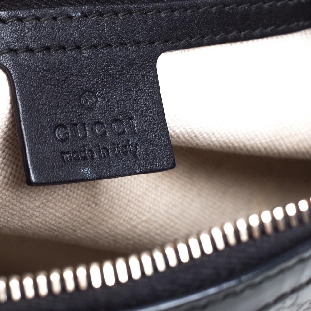 Gucci Black Microguccissima Patent Leather Small Nice Bag 3