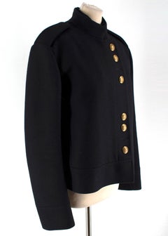 Gucci Black Military Wool Jacket - Size US4