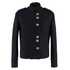 Gucci Black Military Wool Jacket - Size US4