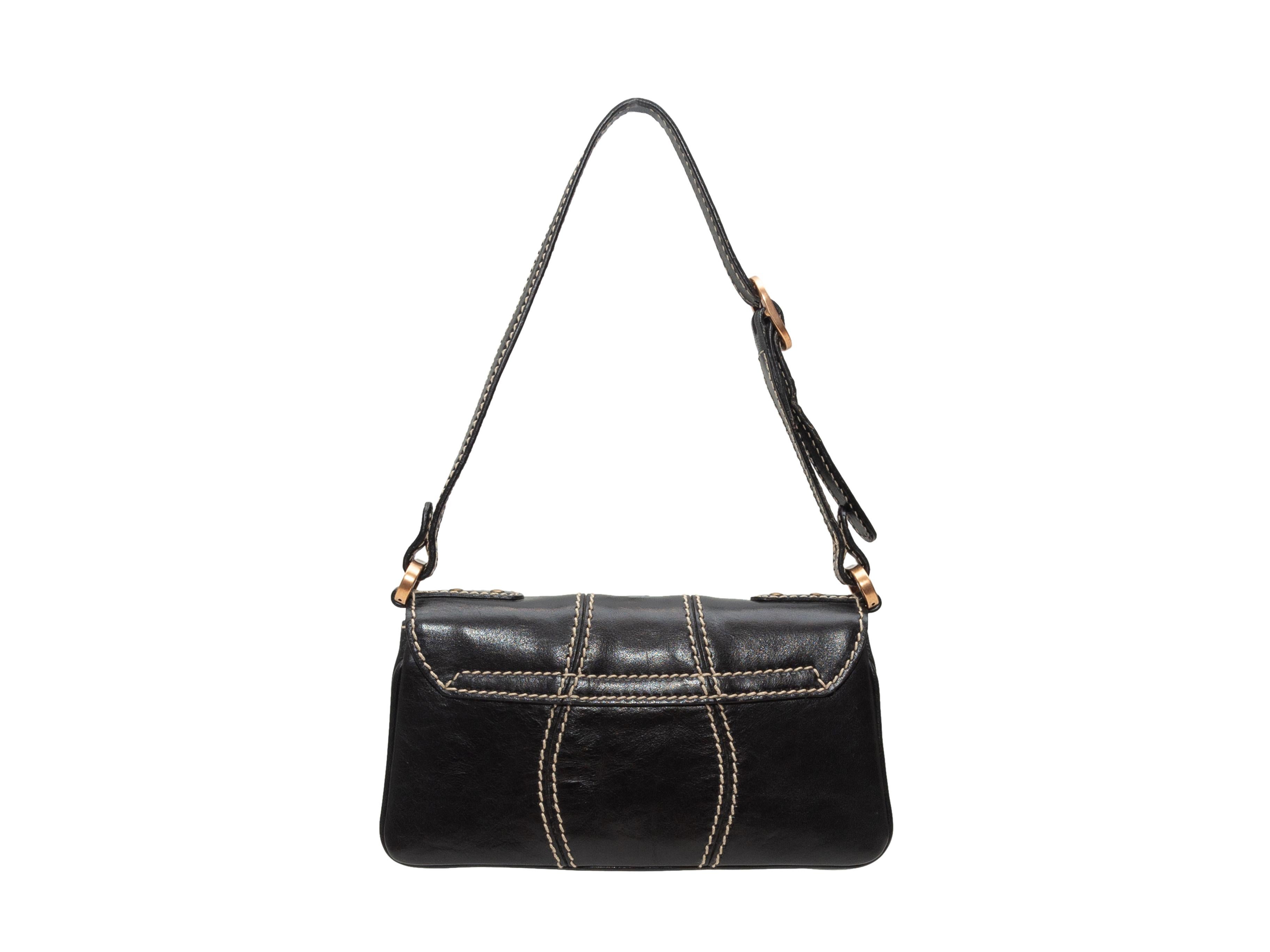 Gucci Black Mini Leather Shoulder Bag 2