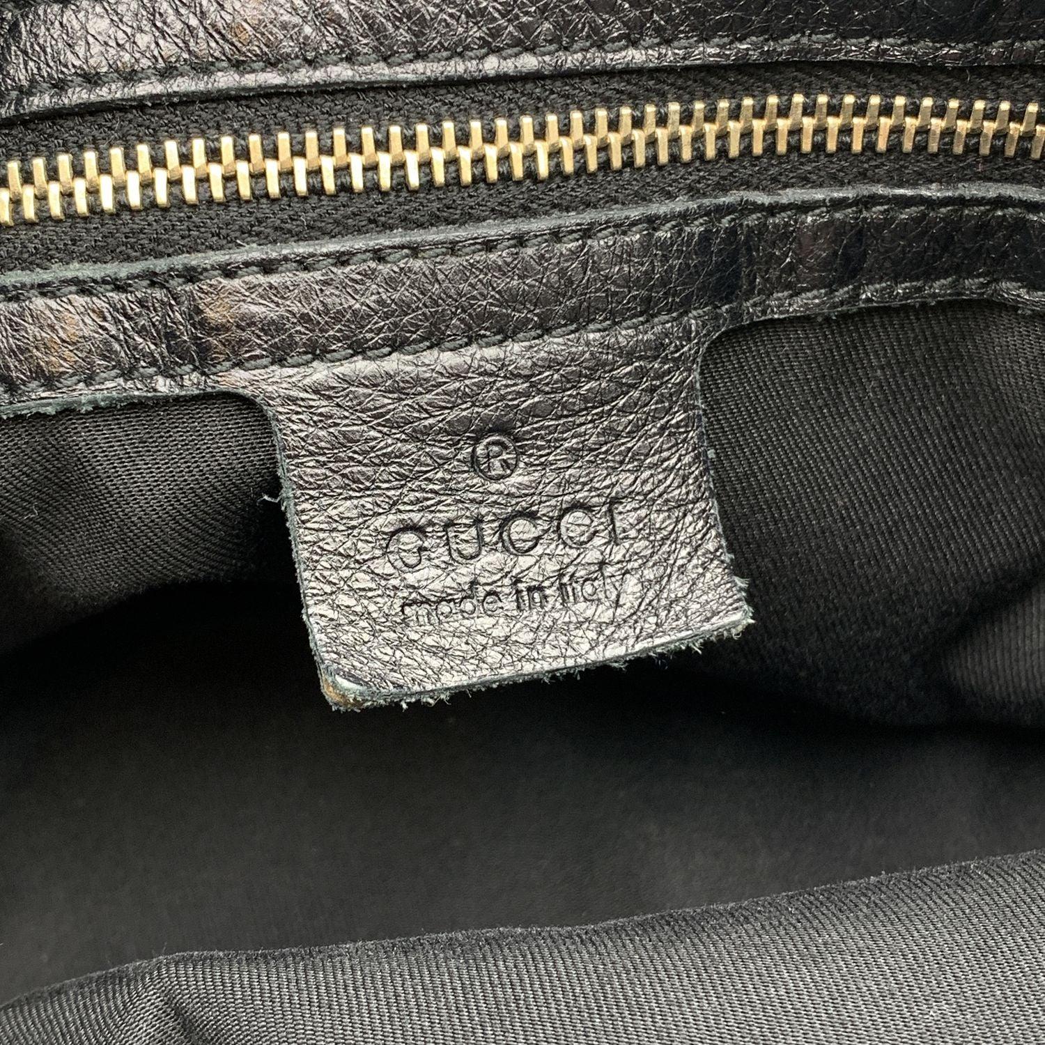 Gucci Black Monogram Canvas Charlotte Tote Hobo Bag 2