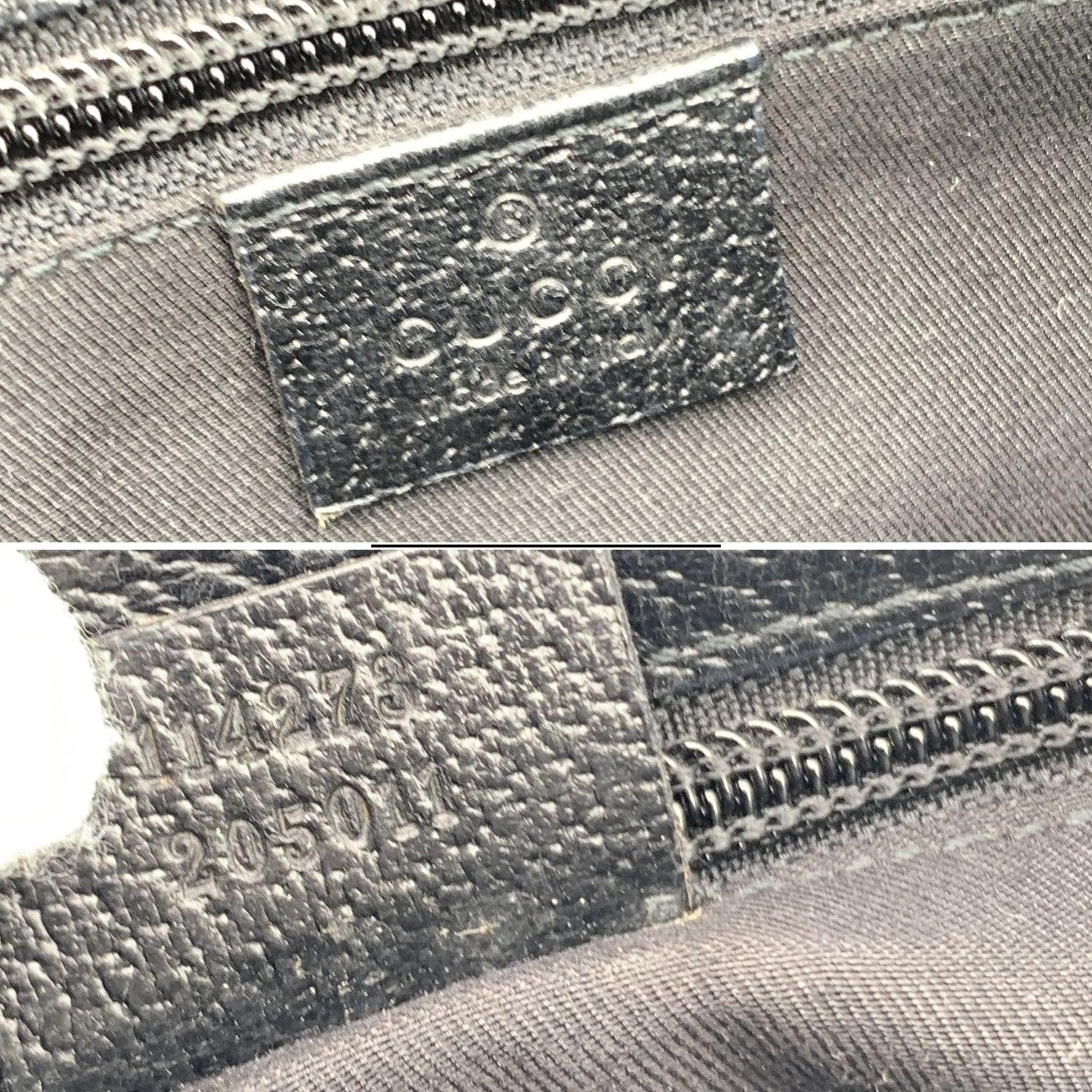 Gucci Black Monogram Canvas Crossbody Shoulder Bag Unisexe en vente