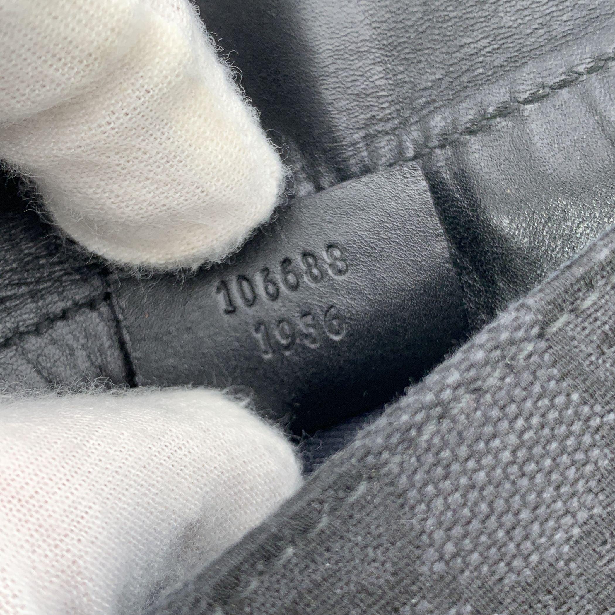 Gucci Black Monogram Canvas Half Moon Belt Waist Bag For Sale 3
