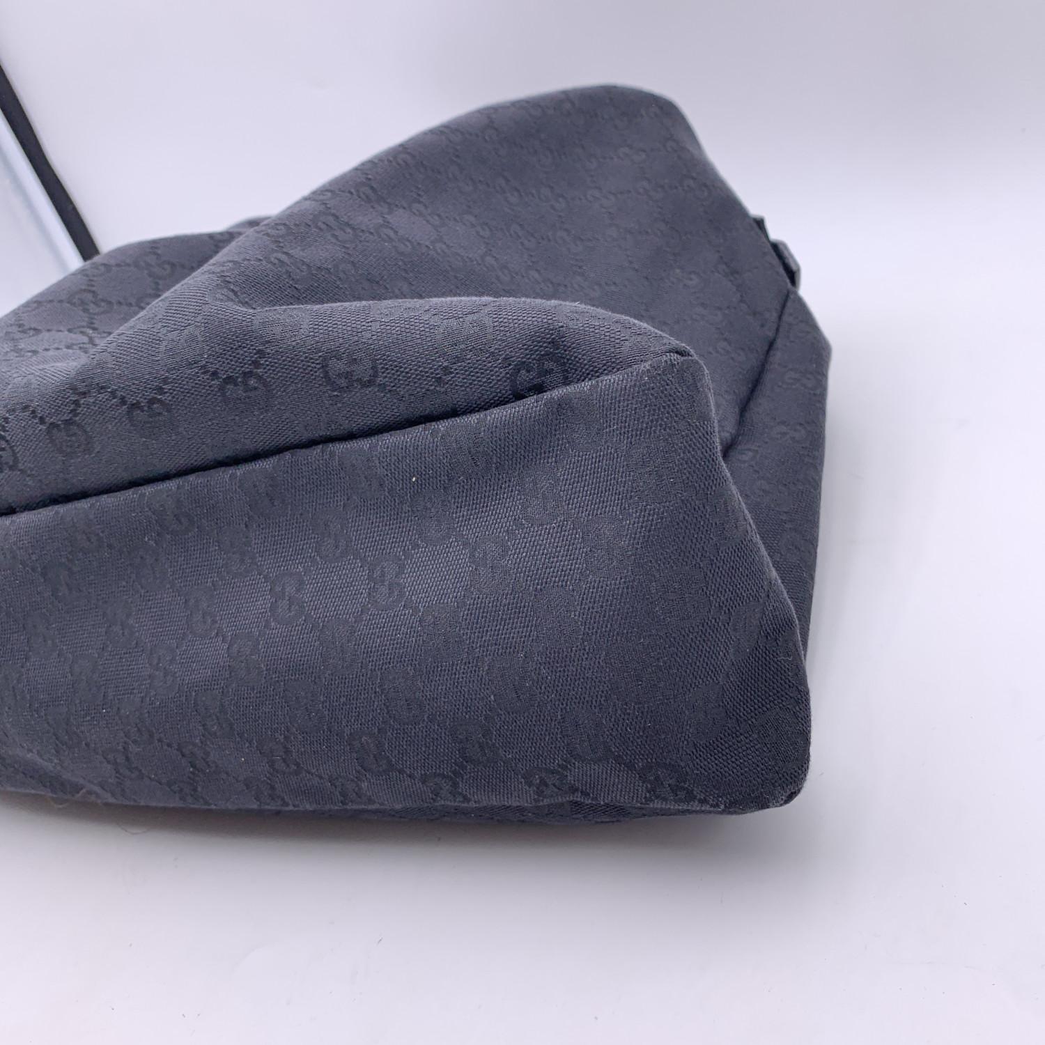 Gucci Black Monogram Canvas Horsebit Hobo Shoulder Bag 5