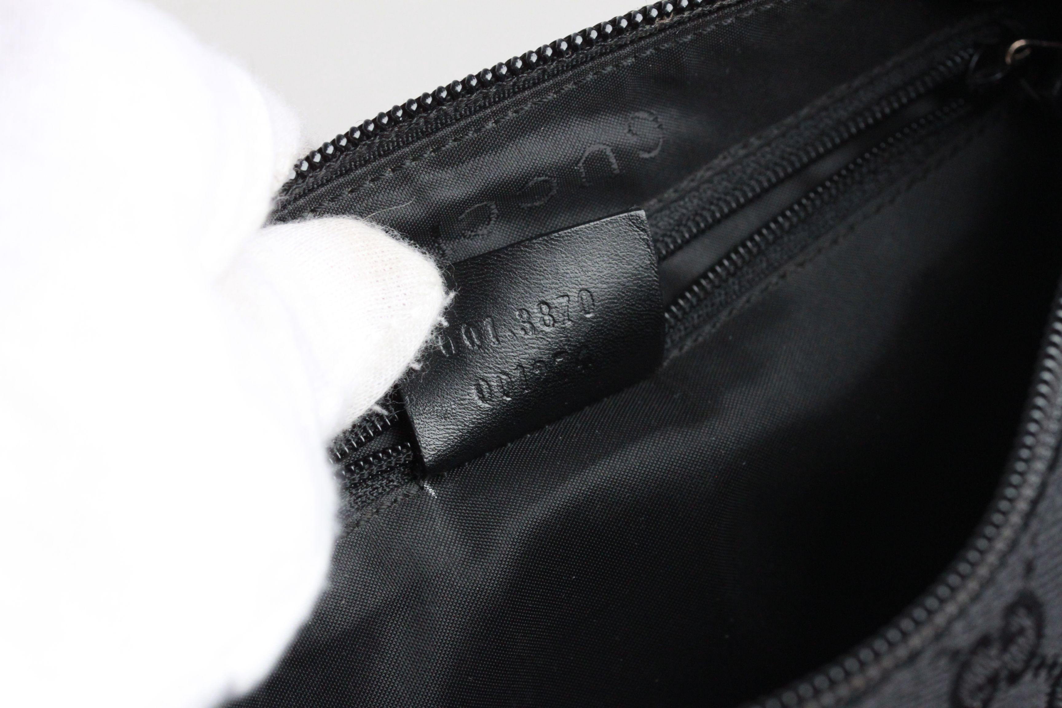Gucci Black Monogram Canvas Horsebit Shoulder Bag Tom Ford Era 10
