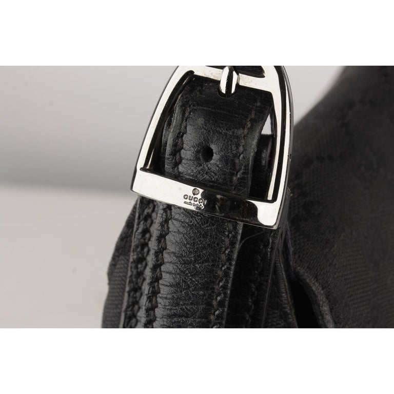 Gucci Black Monogram Canvas Horsebit Shoulder Bag Tom Ford Era For Sale ...