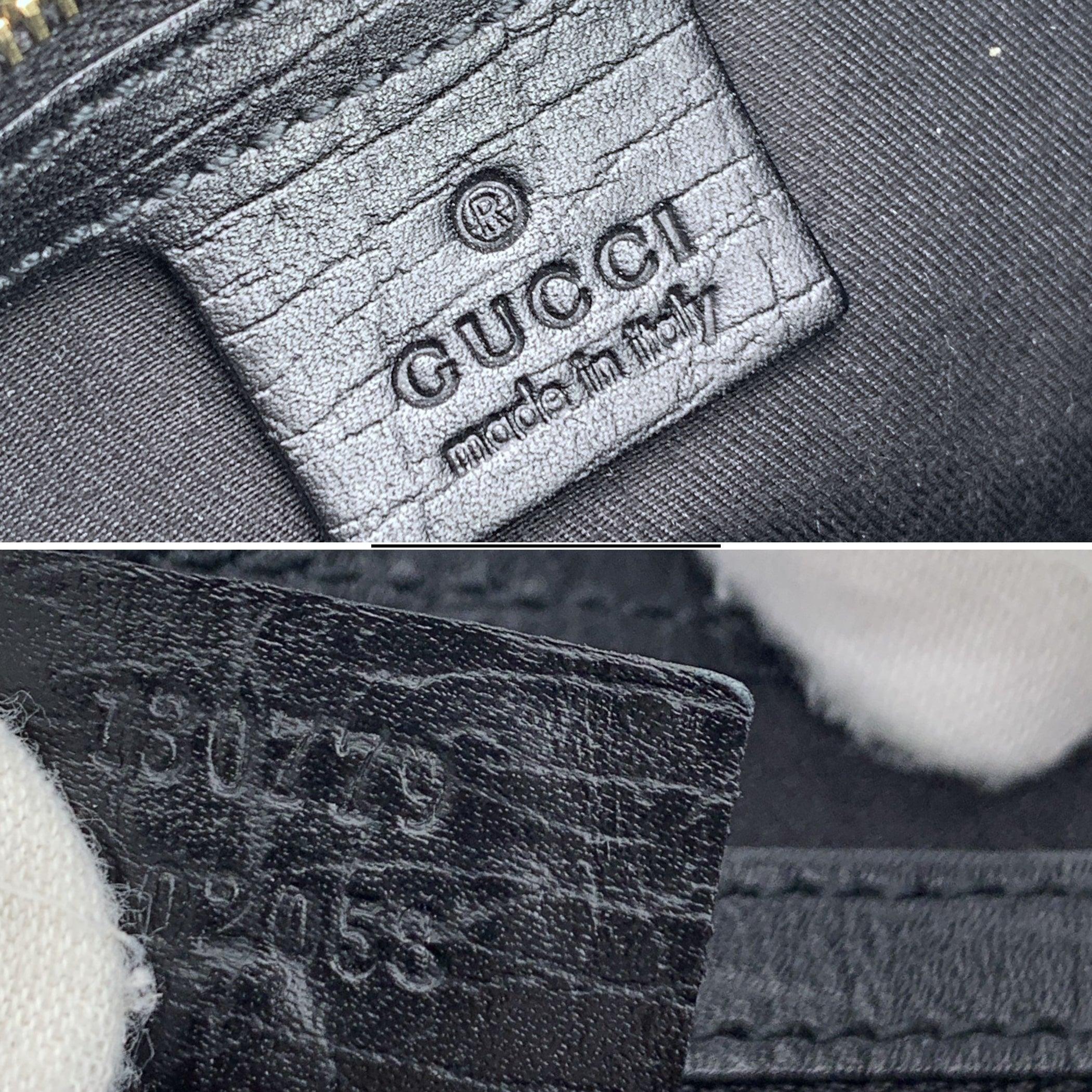 Gucci Black Monogram Canvas Leather Web Hobo Shoulder Bag For Sale 2