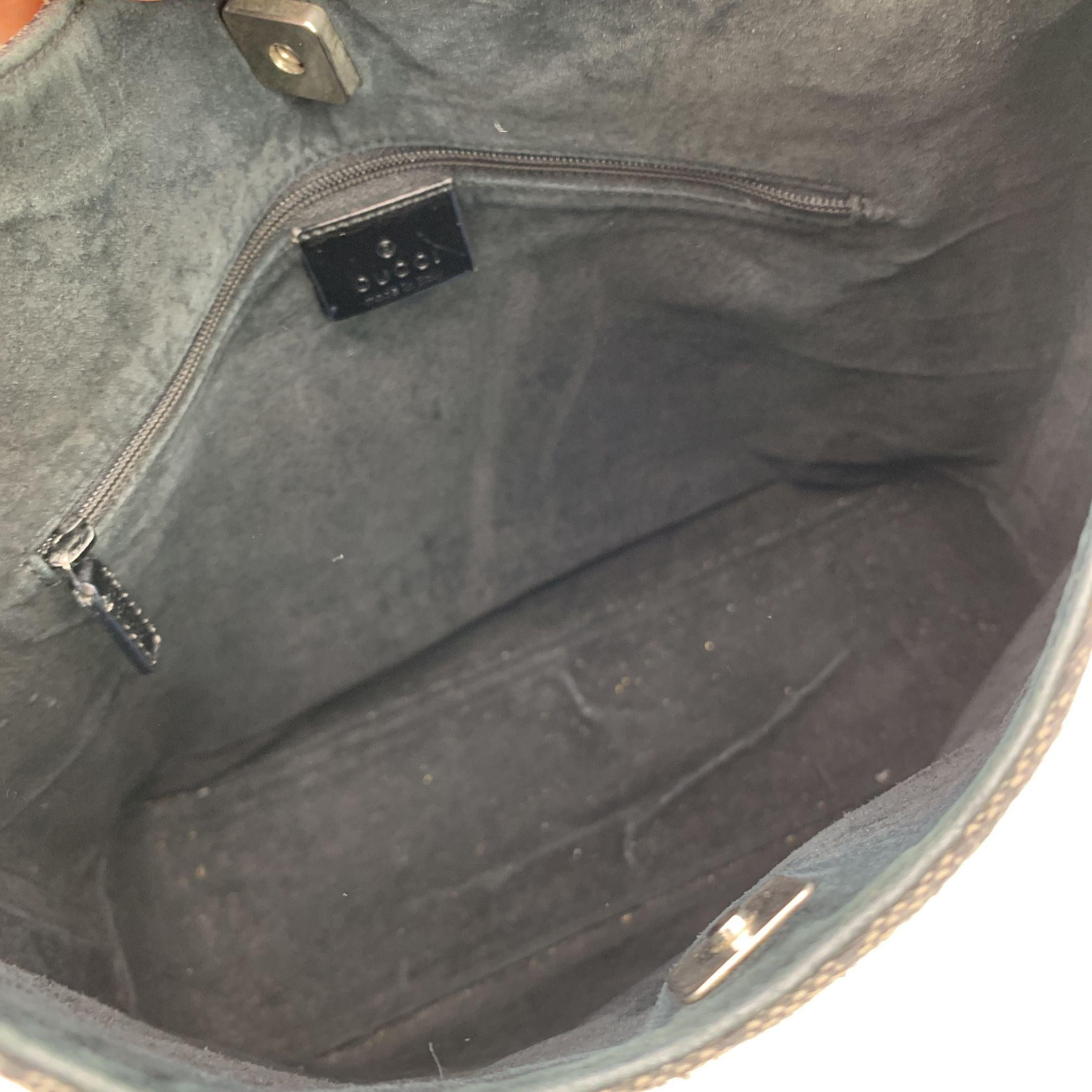 Women's Gucci Black Monogram Canvas Lucite Hobo Bag Shoulder Bag For Sale