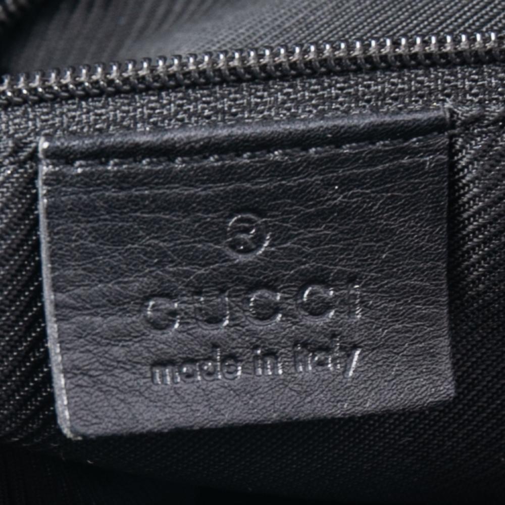 Gucci Black Monogram Canvas Small Bucket Tote Bag 3