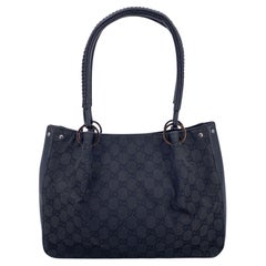 Gucci Borsa a tracolla Tote in tela Monogram nera