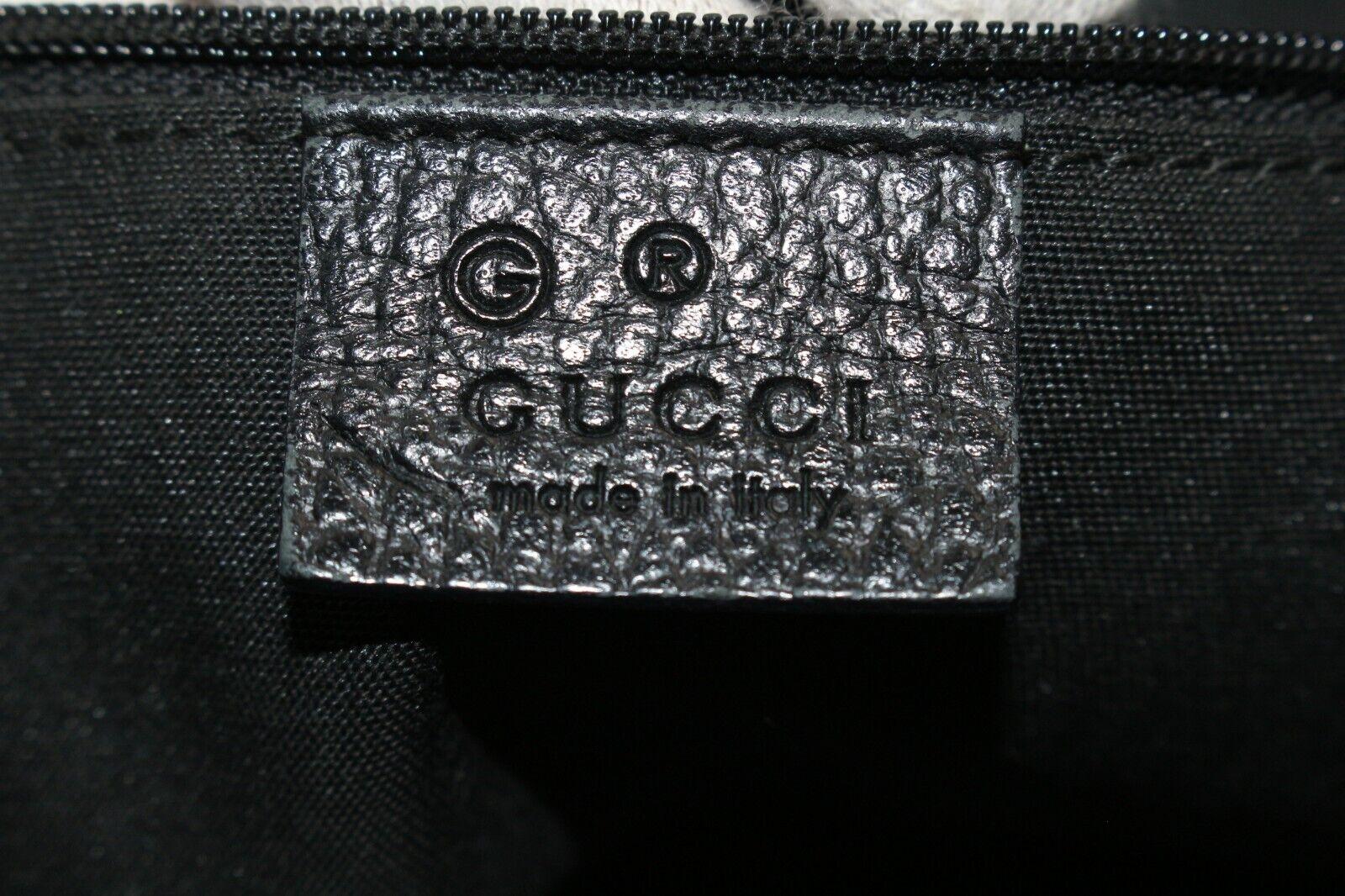 Gucci Black Monogram Denim Bamboo Fringe Tassel Tote 2GK1214K For Sale 5