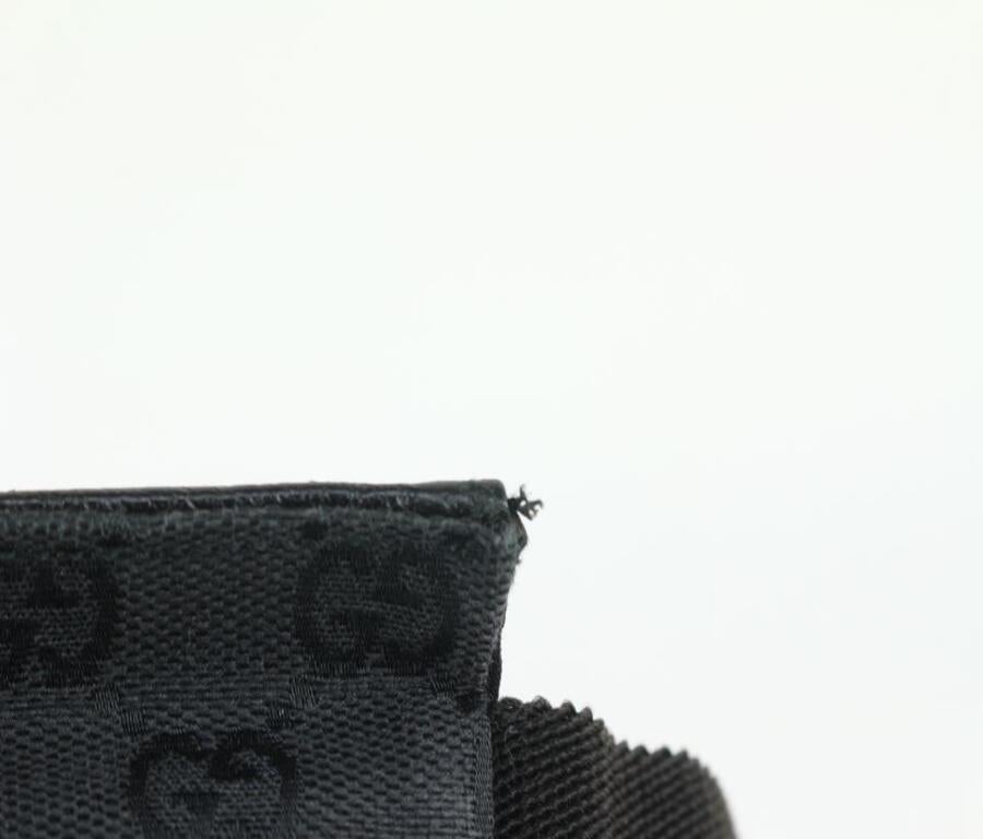 Gucci Black Monogram GG Belt Bag Fanny Pack Waist Pouch 104g39 6