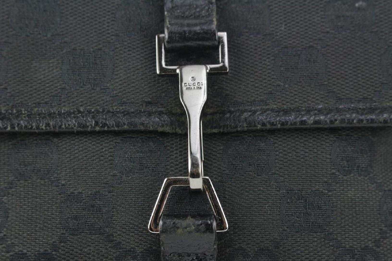 Gucci Black Monogram GG Belt Bag Fanny Pack Waist Pouch 927gk26 1