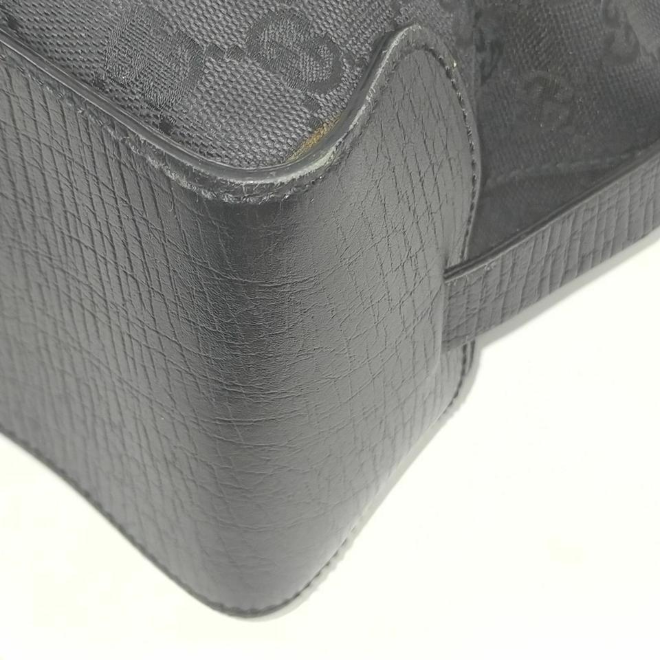 Gucci  Black Monogram GG Belt Motif Tote bag 862067 7