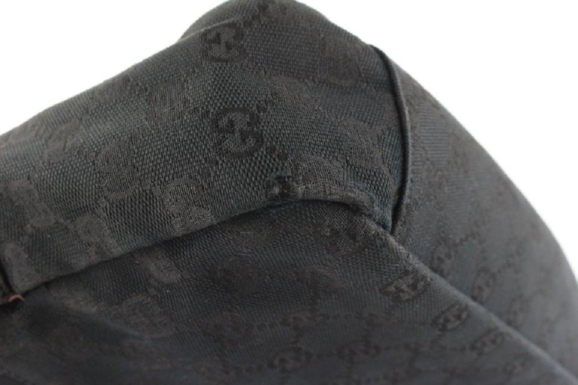 Gucci Black Monogram GG Bum Bag Belt Pouch Waist Pack 691gks319 For Sale 6