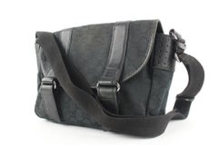 Gucci Black Monogram GG Bum Bag Belt Pouch Waist Pack 691gks319