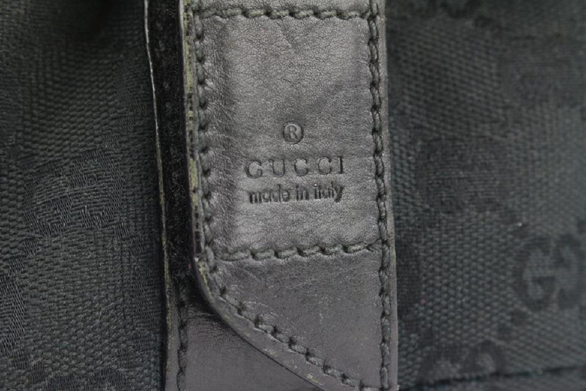 Gucci Black Monogram GG Bum Bag Belt Pouch Waist Pack 691gks319 For Sale 2