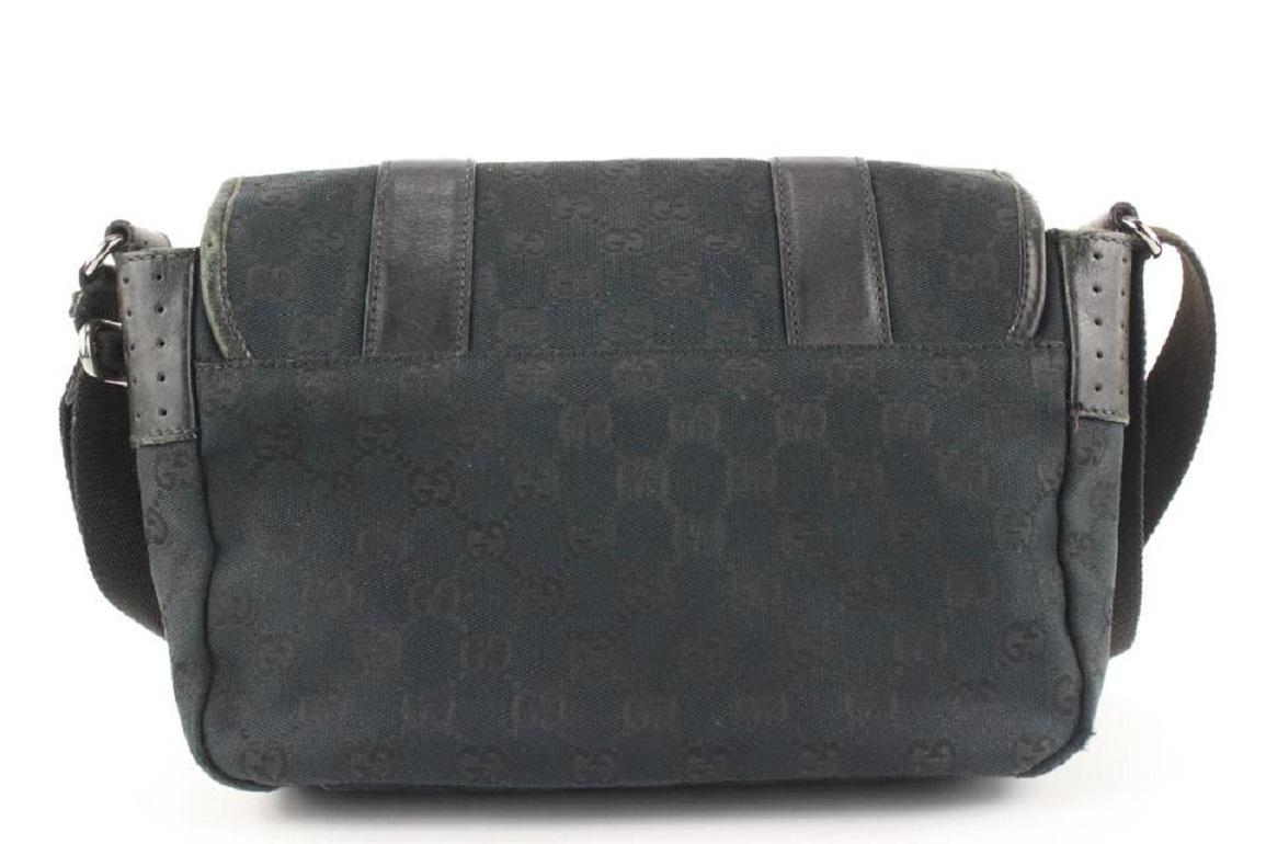 Gucci Black Monogram GG Bum Bag Belt Pouch Waist Pack 691gks319 For Sale 5