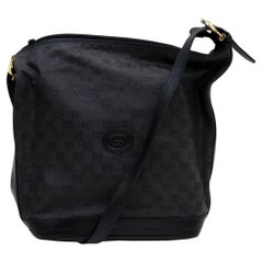 Vintage Gucci Black Monogram GG Interlocking 855083