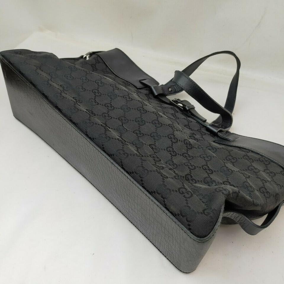 Gucci Black Monogram GG Tote Bag 863381 For Sale 5