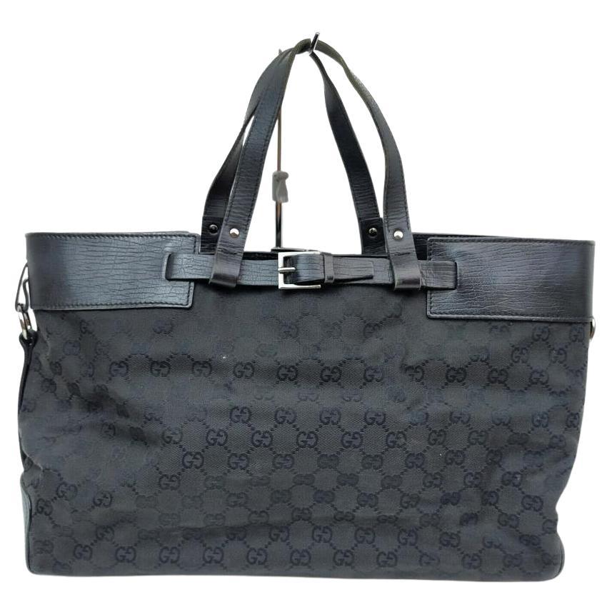 Gucci Black Monogram GG Tote Bag 863381