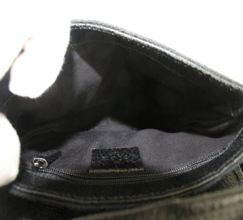 Women's Gucci Black Monogram GG Waist Bag Belt Pouch Fanny Pack 1015g48 For Sale