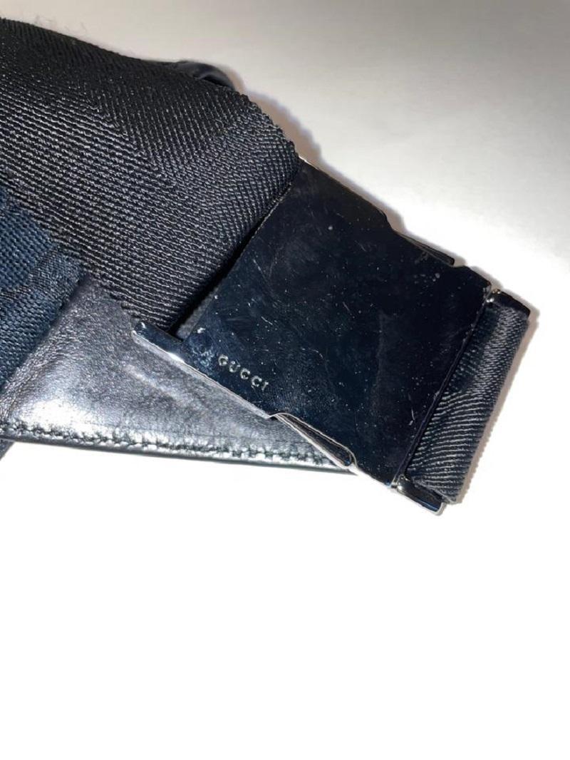 Gucci  Black Monogram GG Waist Bag Belt Pouch Fanny Pack 861427 6