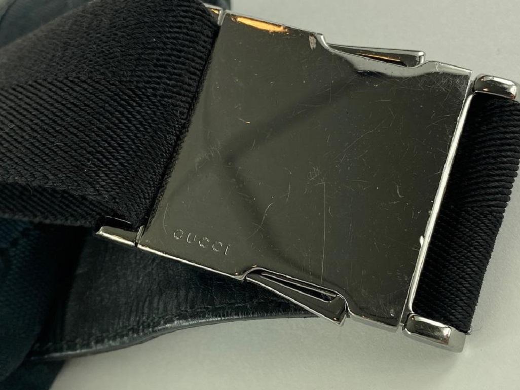 Gucci - Sac de ceinture « Fanny Pack » noir avec monogramme GG et pochette 9g122 en vente 5